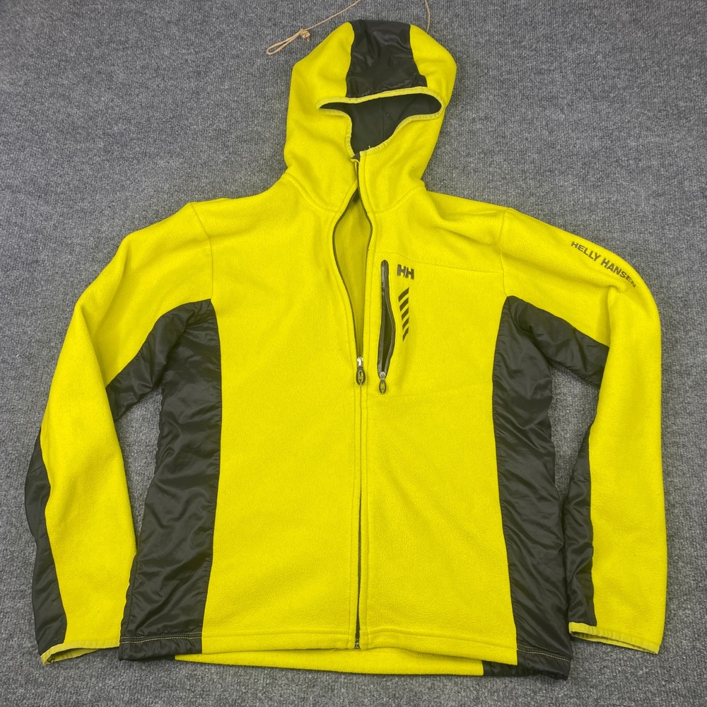 Helly Hansen Mens Swift Yellow Fleece Full Zip Hooded Jacket 51006